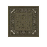 HOLLIDAY & BROWN Bandana in pura lana Verde Militare