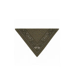 HOLLIDAY & BROWN Bandana in pura lana Verde Militare