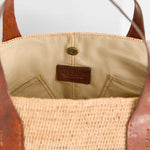 IBELIV Borsa donna Laza II in rafie e pelle Tea