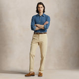 Camicia uomo in denim Custom Fit Blue 710792043 001 POLO RALPH LAUREN 