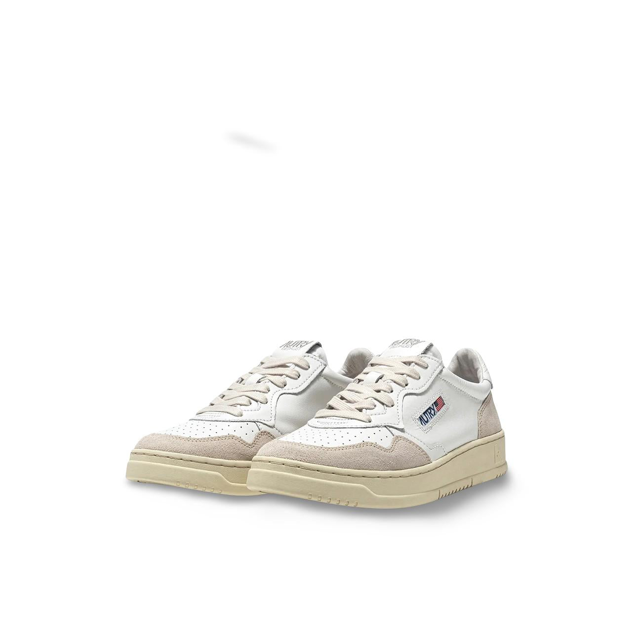 Sneakers uomo Medalist Low LS33  in pelle e suede Bianco AULM LS33 AUTRY 