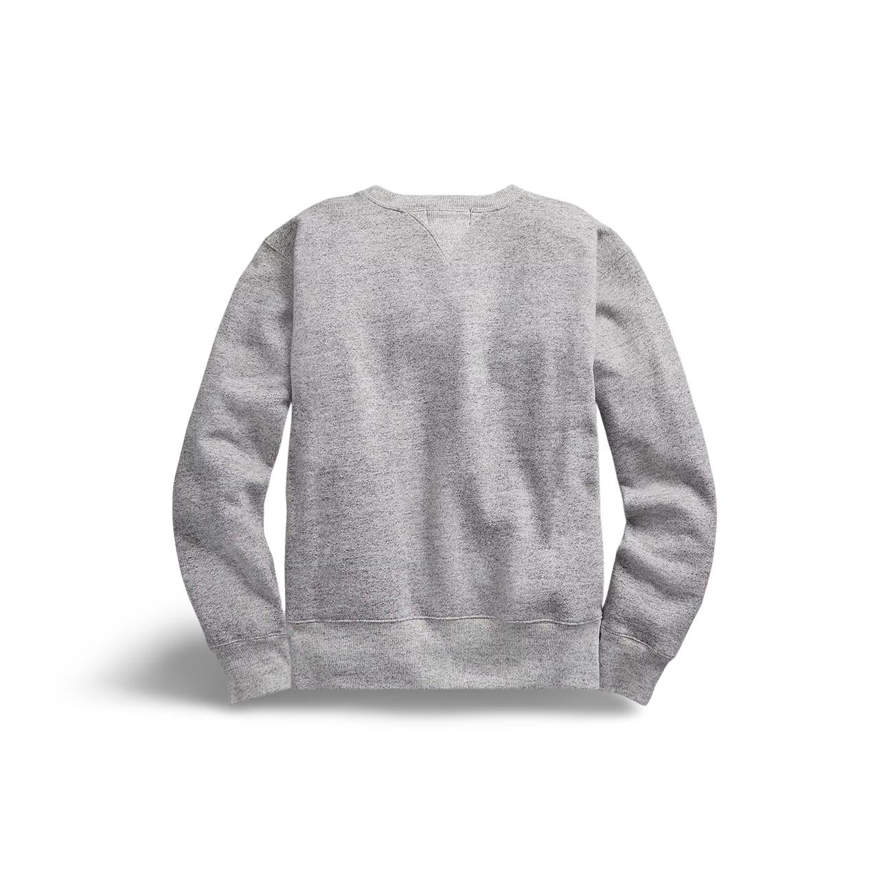 Felpa uomo girocollo Grigio Melange 782819199001 ATHLETIC GREY RRL 