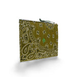 Pochette in bandana matelassè Green Bronze CAPOCHETTE GREEN BRONZE CALL IT BY YOUR NAME 