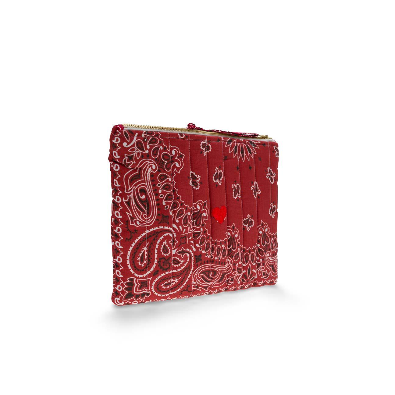 Pochette in bandana matelassè Rosso CAPOCHETTE VINT REAL CALL IT BY YOUR NAME 