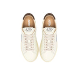 Sneakers uomo Dallas Low in pelle Bianco e Morel ADLM MR22 AUTRY 