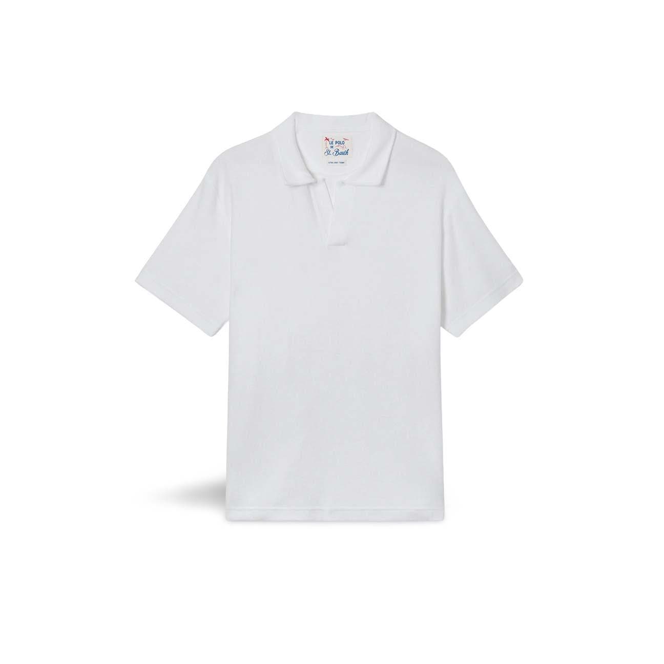 Polo uomo Jeremy spugna Bianco JER0001 00151L   01N WHITE MC2 SAINT BARTH 