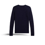 Maglia donna girocollo in lana e cashmere Blue 211971865003 HUNTER NAVY POLO RALPH LAUREN 