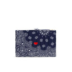 Pochette in bandana matelassè Blue CAPOCHETTE NAVY REAL CALL IT BY YOUR NAME 