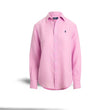 Damenleinenhemd Classic Fit Rosa