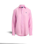 Camicia donna in lino Classic Fit Rosa 211970730 514 POLO RALPH LAUREN 