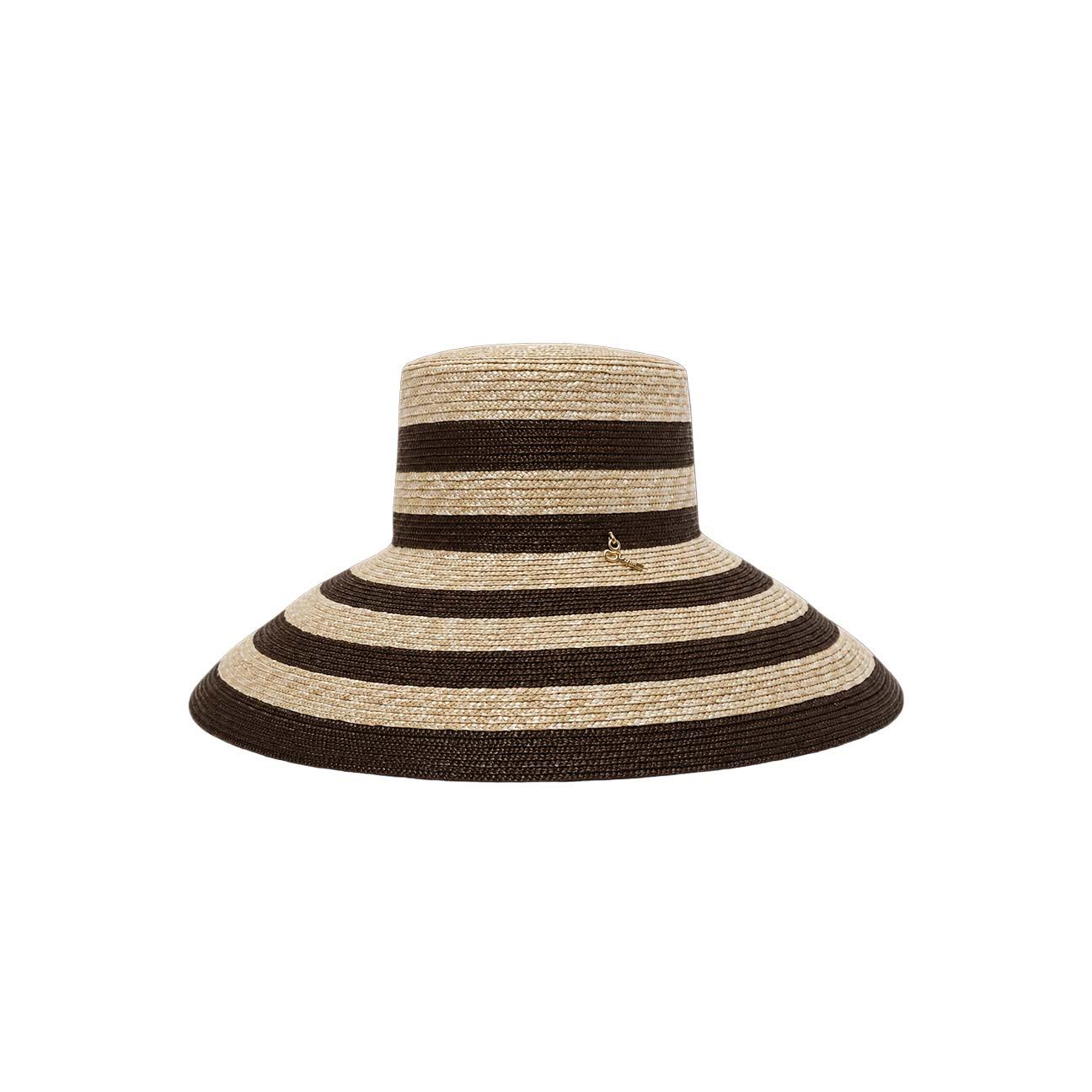 Cappelloo donna in paglia Beige e Marrone LAGOS NATURALE MORO CATARZI 1910 