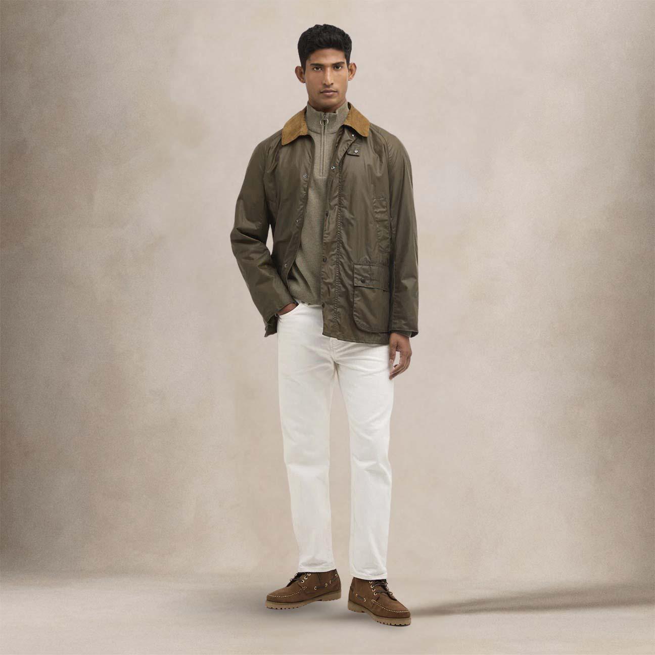 Giacca uomo cerata leggera Ashby Beech MWX1377 OL52 BEECH BARBOUR 