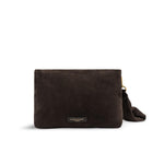 Borsa donna Mirea in pelle scamosciata Moka BS12031 CM NASPM 974 GIANNI CHIARINI 
