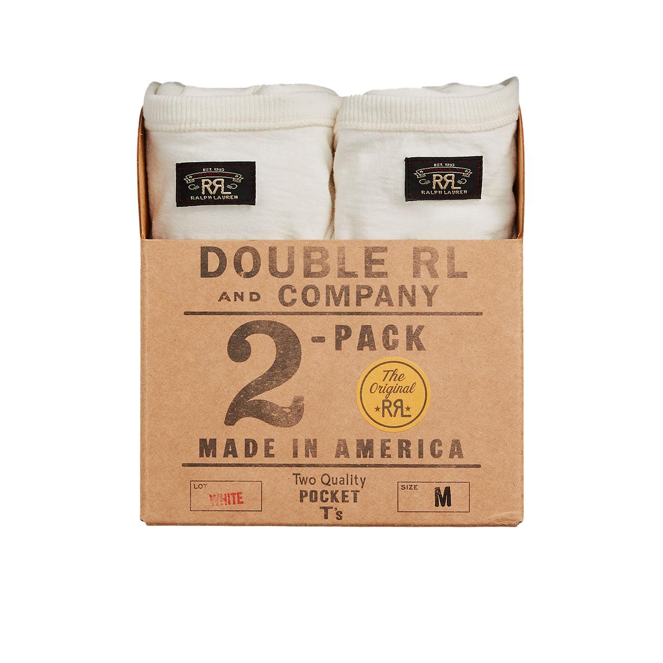 T-Shirt pack uomo in cotone Warm White 782919472001 WARM WHITE RRL 
