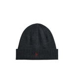 Berretto in lana con Pony Antracite 710886137 004 DARK GRANITE POLO RALPH LAUREN 
