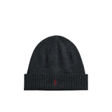 Berretto in lana con Pony Antracite 710886137 004 DARK GRANITE POLO RALPH LAUREN 