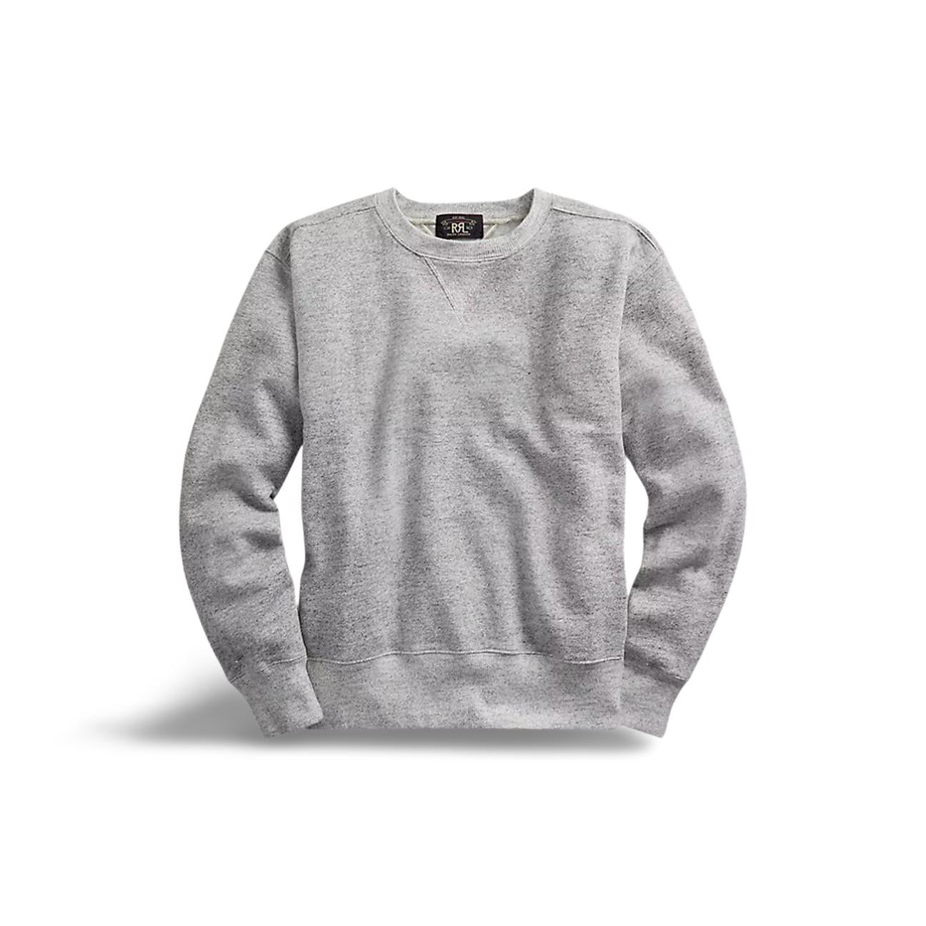 Felpa uomo girocollo Grigio Melange 782819199001 ATHLETIC GREY RRL 