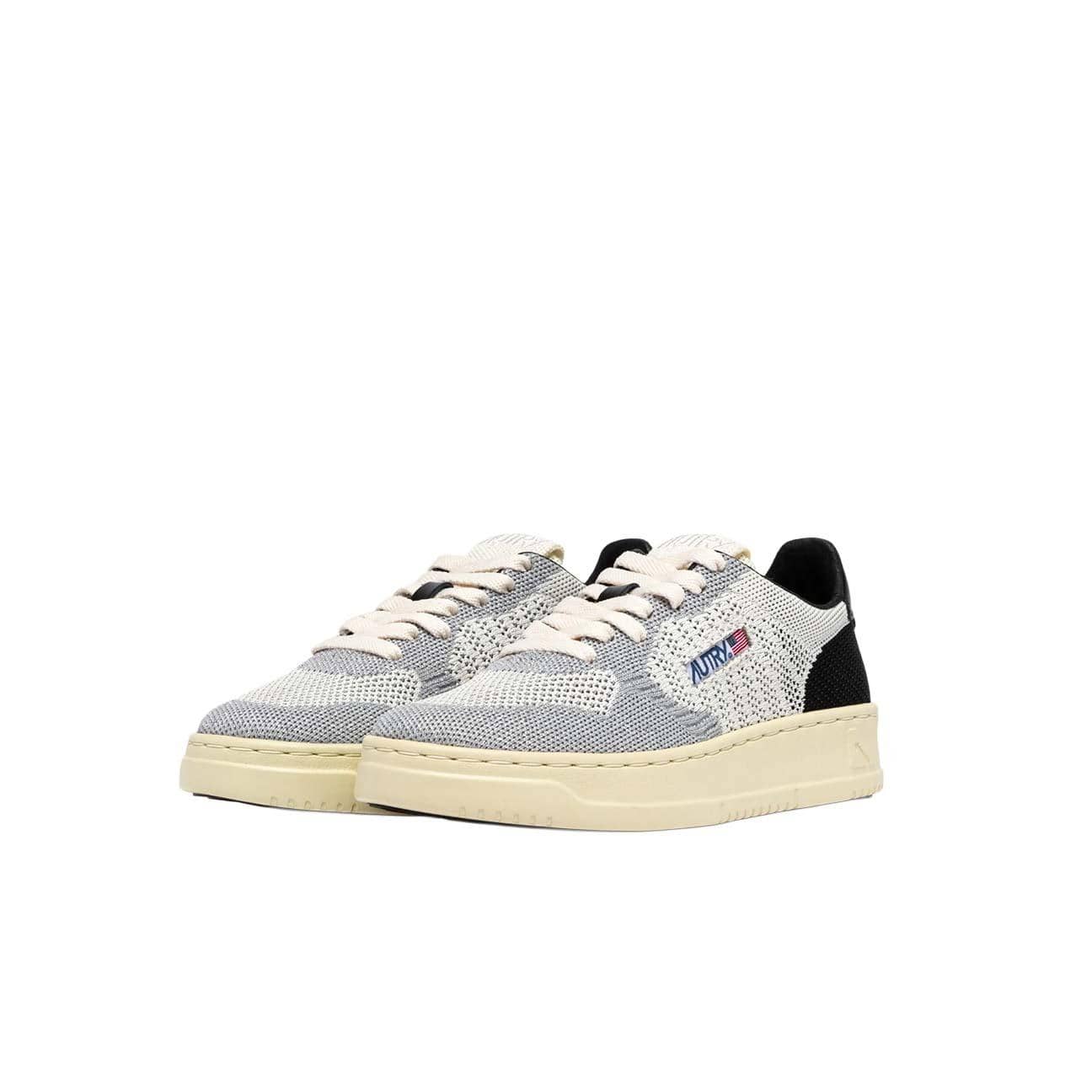 Sneakers donna  Medalist Easyknit Low maglia Argento e Nero EKLW K301 AUTRY 