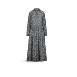 Abito Camicia Lungo in Cotone fantasia Blue ZELDA 2429 MILK 