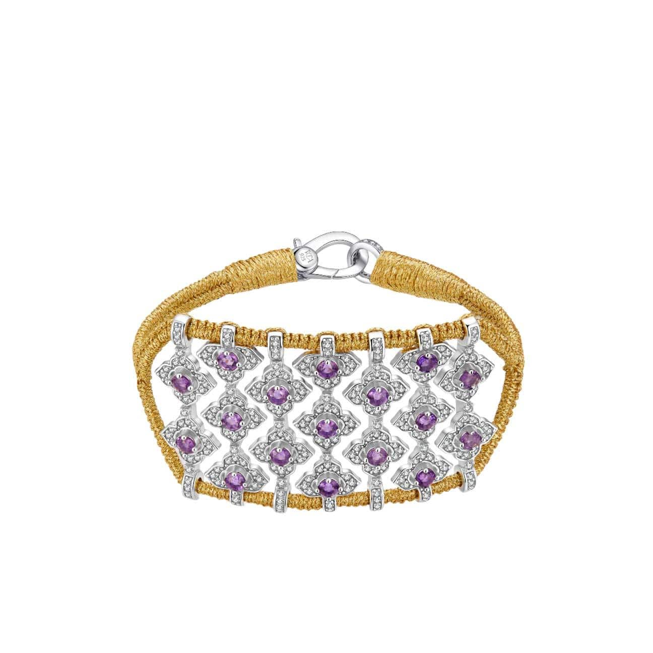 Bracciale donna Brasilia Amethyst Gold BRASILIA AMETHYST BRAS VAN DE ABEELE 
