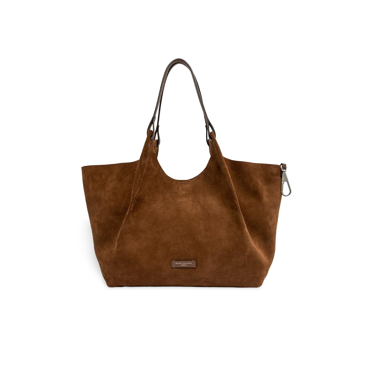 Borsa donna Dua in pelle scamosciata Cognac BS9780 CM PL 14283 GIANNI CHIARINI 