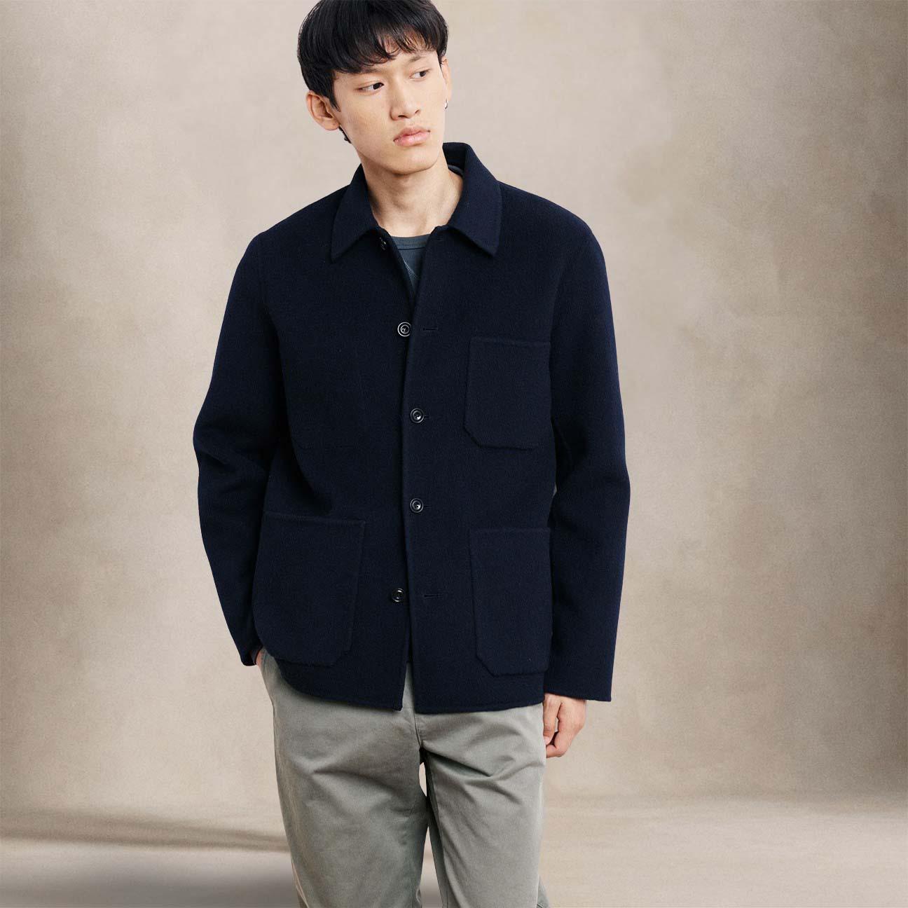 Giacca uomo Jay in lana double Blue BEF2121 JAY MEN 05 HARTFORD 