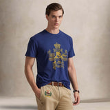 T-Shirt uomo con grafica Blue 710B13523 001 POLO RALPH LAUREN 