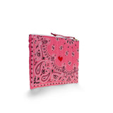 Pochette in bandana matelassè Rosa CAPOCHETTE STRAWBERRY CALL IT BY YOUR NAME 