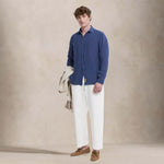 Camicia uomo in lino Bradford Indaco BRAD TC TC162 B73 B.D. BAGGIES 