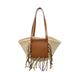Borsa donna Thaiti in paglia e cuoio Beige TAHITI NATURAL BRANDY CATARZI 1910 
