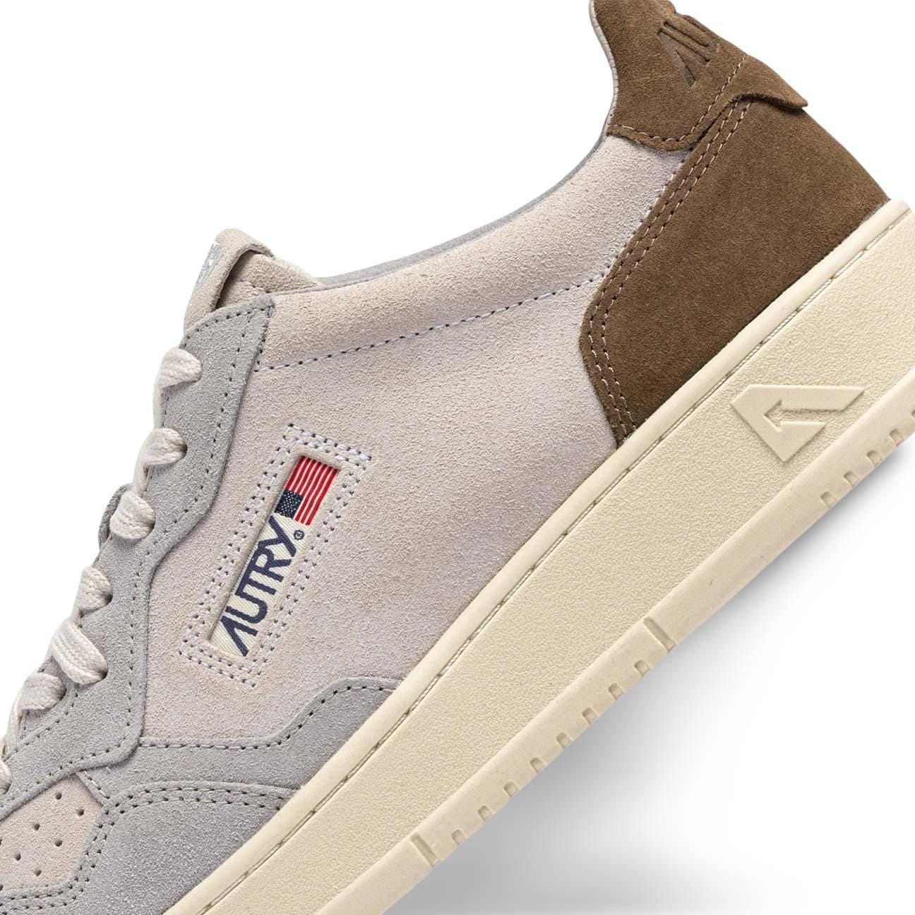 Sneakers uomo Medalist Low in suedeTS27  Grigio e Beige AULM TS27 AUTRY 