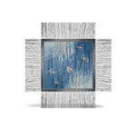 Scialle in seta stampata Multicolor Blue ALOE 135X135 517561 101 PIERRE LOUIS MASCIA 