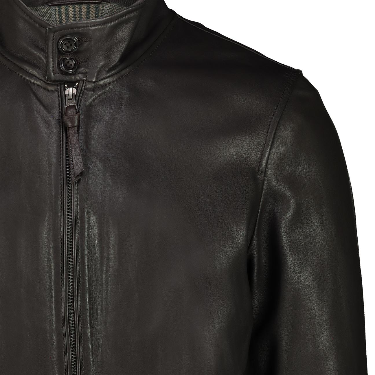 Giubbotto uomo Jack in pelle Marone JACK LPL 14 D BROWN PROLEATHER 