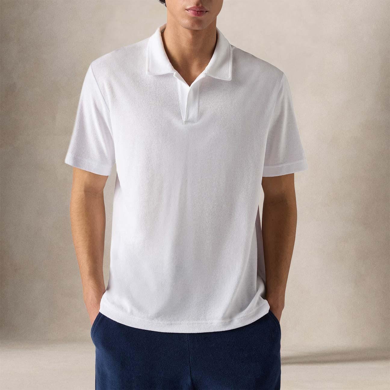 Polo uomo Jeremy spugna Bianco JER0001 00151L   01N WHITE MC2 SAINT BARTH 