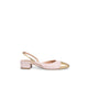 Slingback in tweed Rosa e Oro ROSETTE PLATI PINK ROBERTO FESTA 