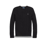 Maglia donna girocollo a trecce Nero 211910421 015 POLO BLACK POLO RALPH LAUREN 