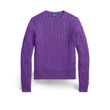 Maglia donna a trecce in cotone Magenta 211971869 503 POLO RALPH LAUREN 