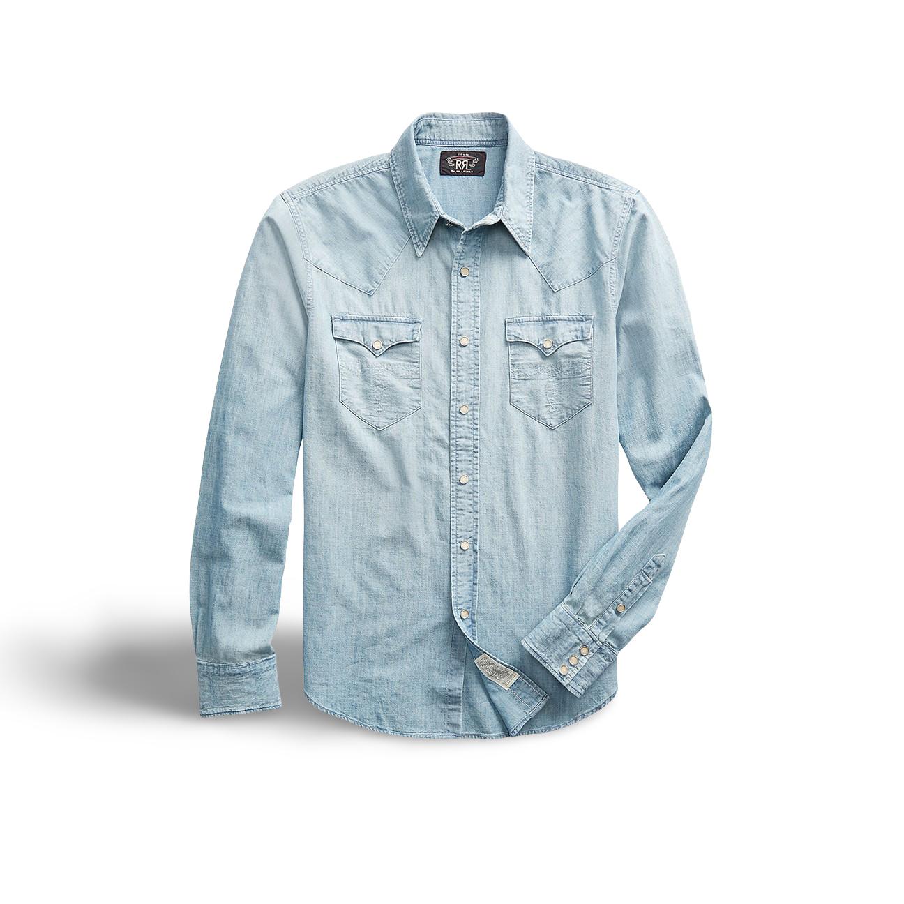 Camicia uomo Western Figt Davey Wash 782796403 001 RRL 