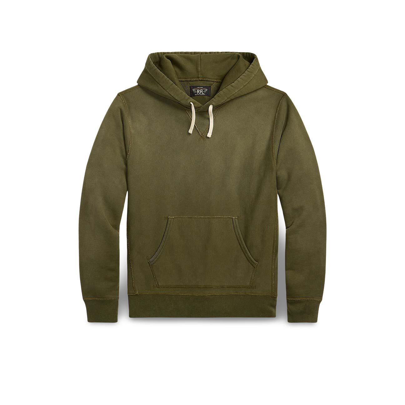 Felpa uomo Hoodie in cotone Verde 782929541 002 RRL 