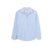 Camicia donna in cotone a righe Azzurro
