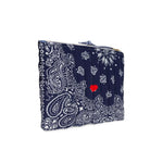 Pochette in bandana matelassè Blue CAPOCHETTE NAVY REAL CALL IT BY YOUR NAME 