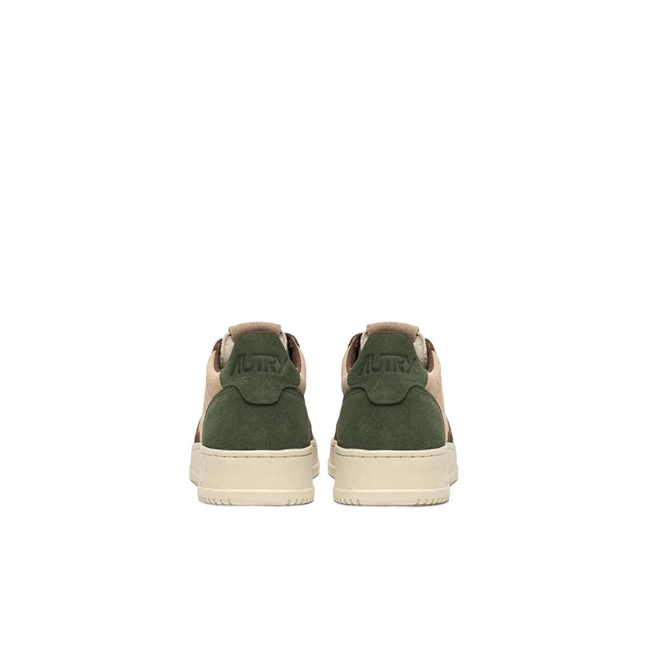 Sneakers uomo Medalist Low in suedeTS27  Beige e Verde AULM TS17 AUTRY 