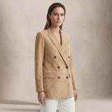 Giacca doinna Josie in pelle scamosciata Beige JOSIE CHE26 AVORIO TAGLIATORE 