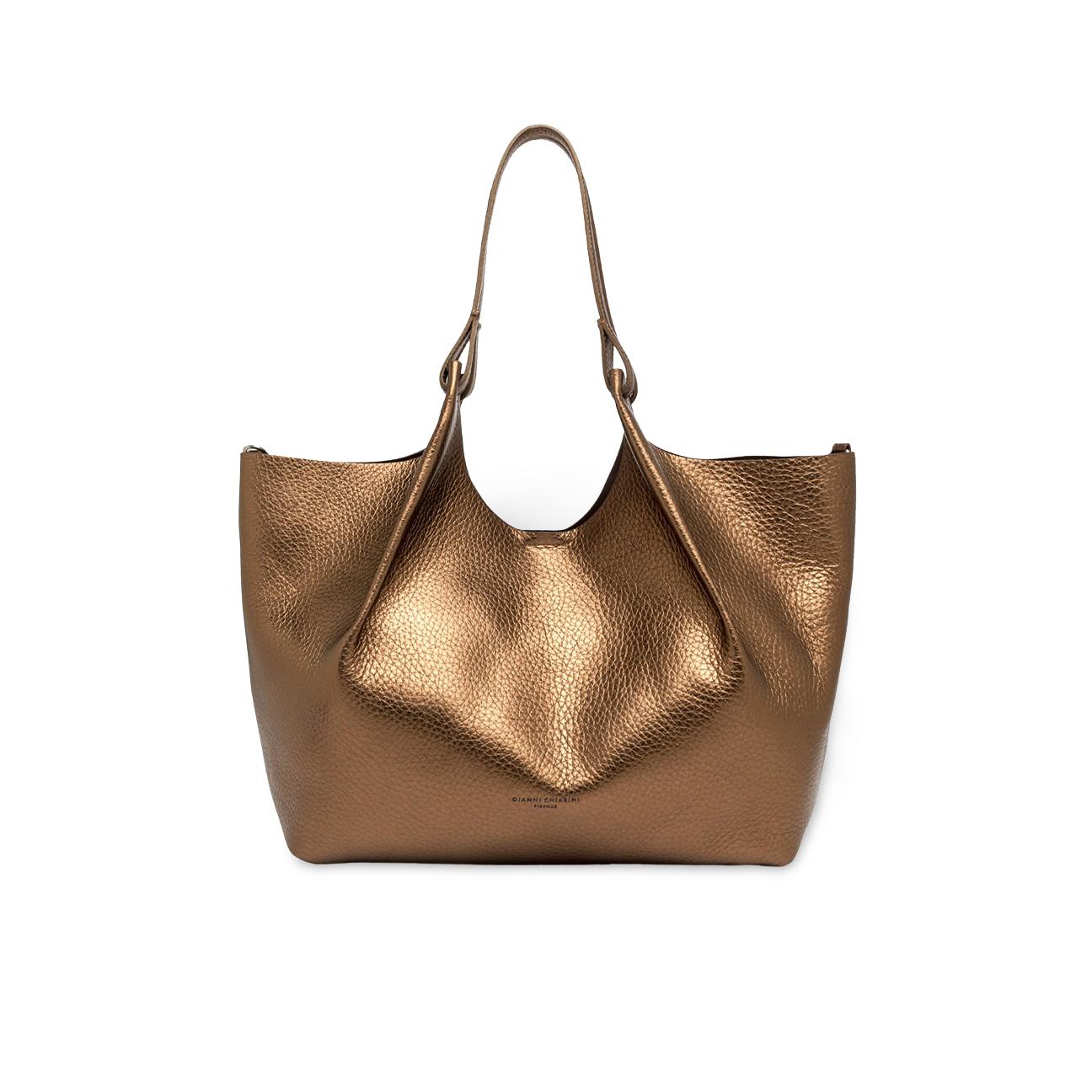 Borsa donna Dua in pelle Bronzo BS9720 RNGDBL 14204 TOASTED MORO GIANNI CHIARINI 