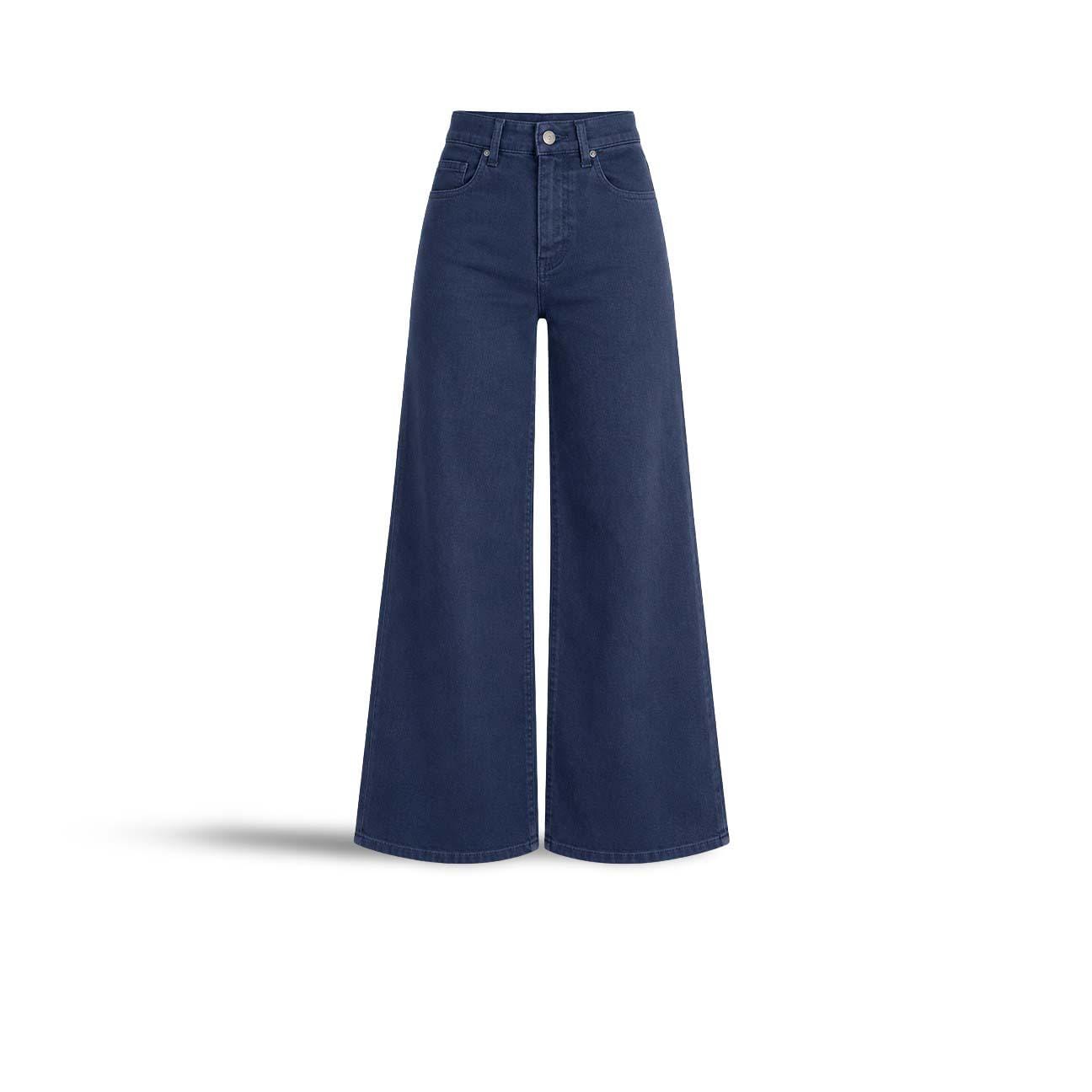 Jeans donna 138 wide leg in misto lino  Blue 138 TMLS03 040 BLUE CIGALAS 