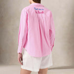 Camicia donna Meet Me in St Barth in cotone  a righe Rosa CYS0001 00810L     V MEET 21 MC2 SAINT BARTH 