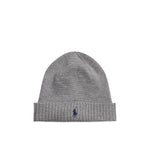 Berretto in lana con Pony Grigio 710886137 003 GREY HEATHER POLO RALPH LAUREN 