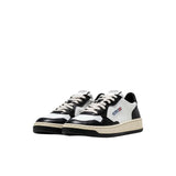 Sneakers donna Medalist  Low bicolor Bianco e Nero AULW BW01 AUTRY 