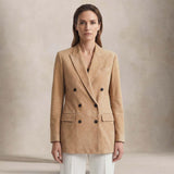 Giacca doinna Josie in pelle scamosciata Beige JOSIE CHE26 AVORIO TAGLIATORE 