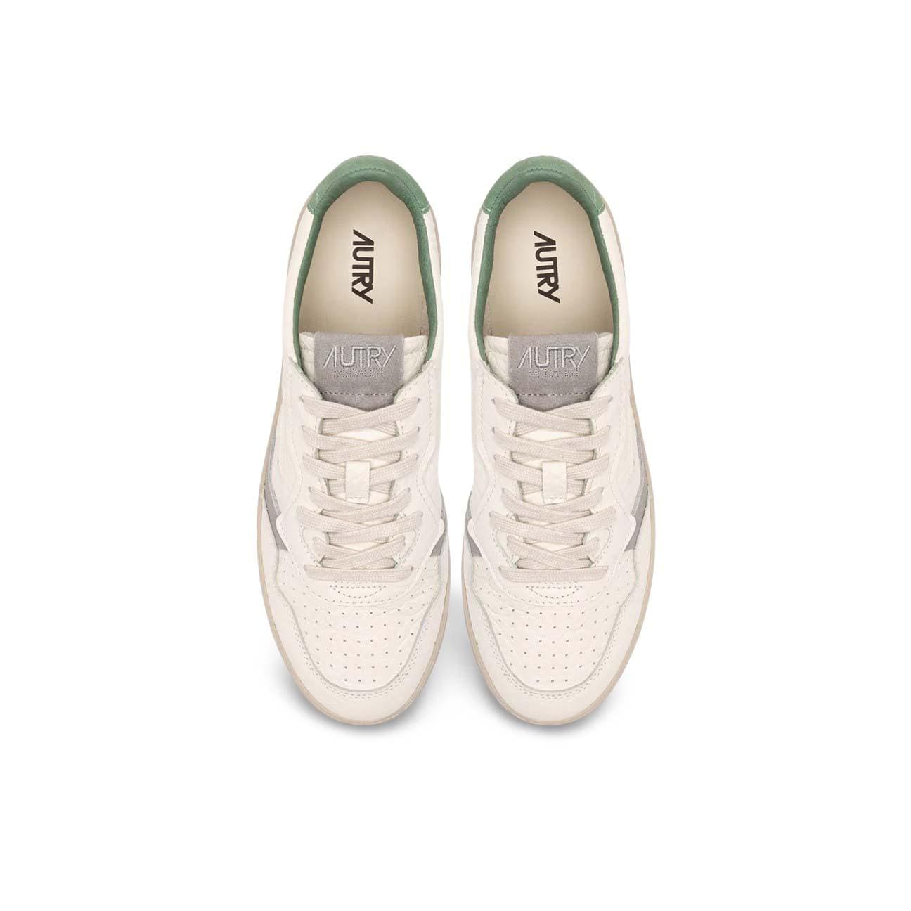 Sneakers uomo Medalist Low in pelle Ensign Verde AULM NE16 AUTRY 